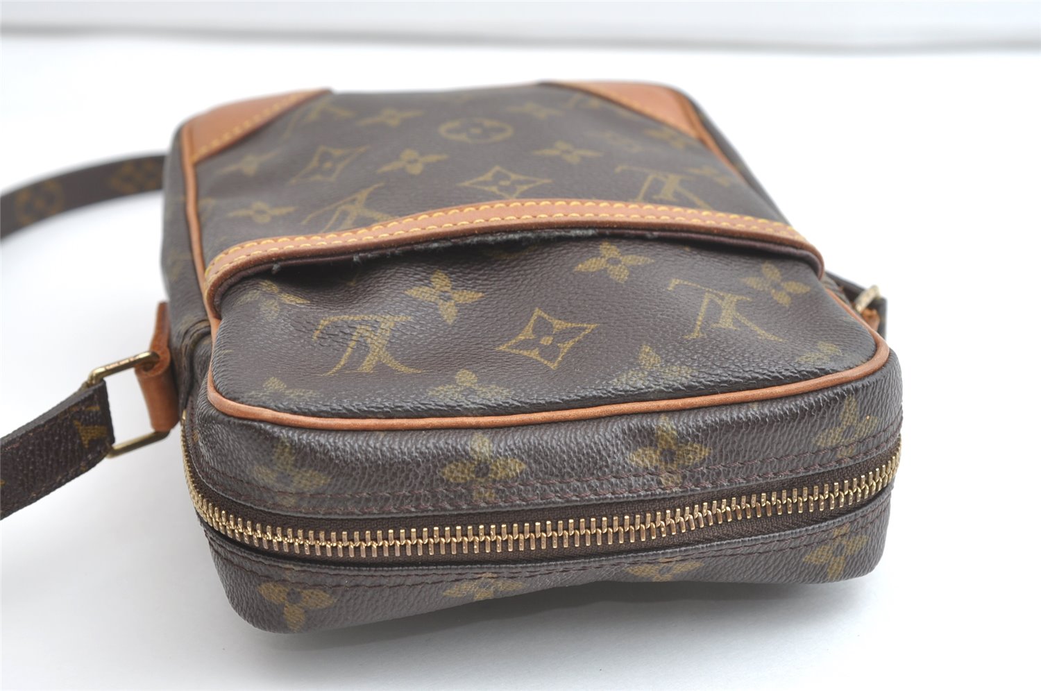 Authentic Louis Vuitton Monogram Danube Shoulder Cross Body Bag M45266 LV 8079J