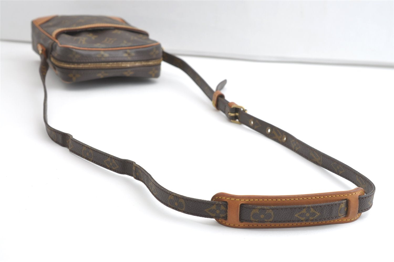 Authentic Louis Vuitton Monogram Danube Shoulder Cross Body Bag M45266 LV 8079J