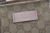 Authentic GUCCI Shoulder Mothers Tote Bag GG Canvas Leather 155524 Beige 8080I