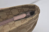 Authentic GUCCI Shoulder Mothers Tote Bag GG Canvas Leather 155524 Beige 8080I