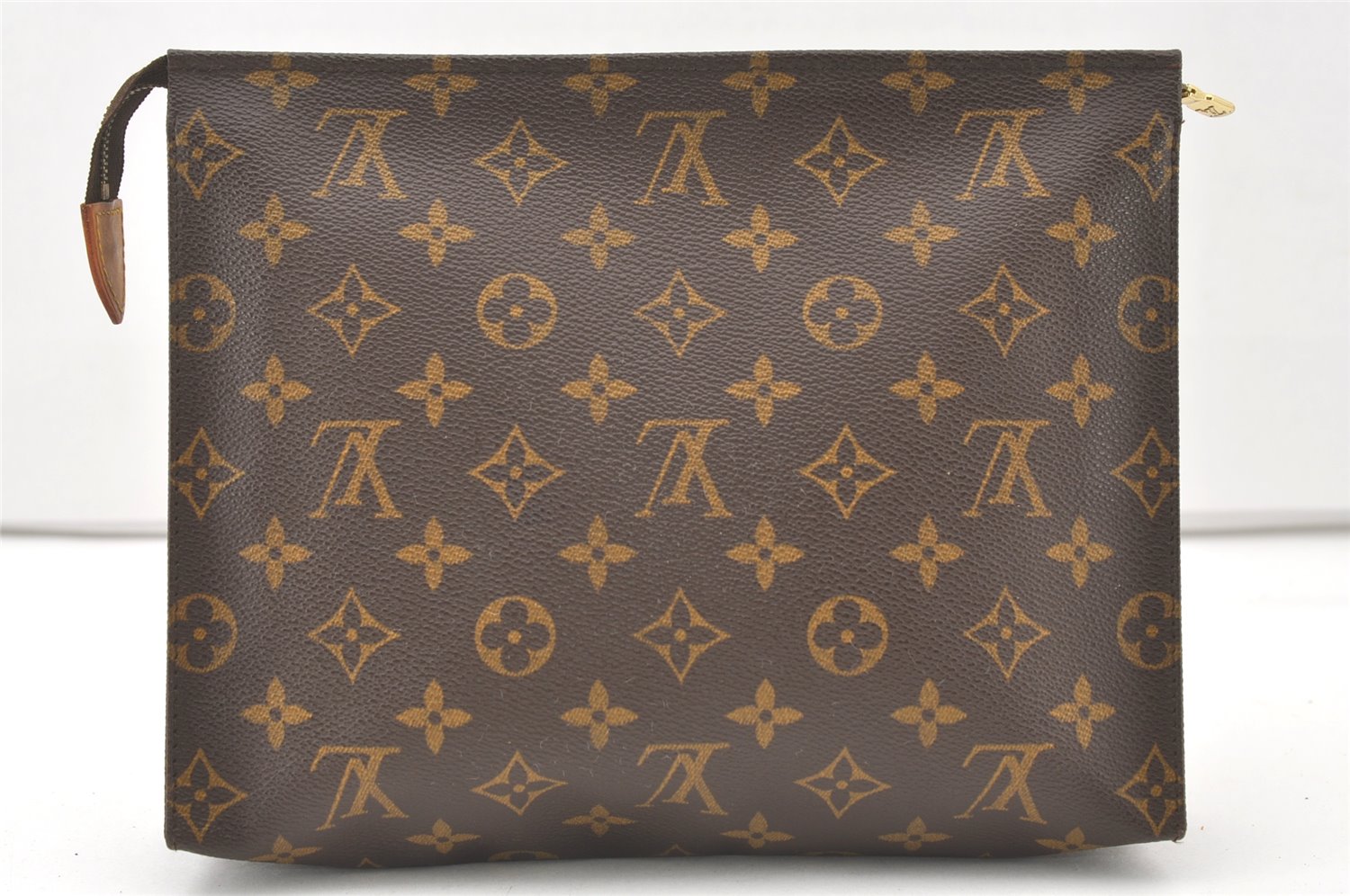 Authentic Louis Vuitton Monogram Poche Toilette 26 M47542 Cosmetics Pouch 8080J