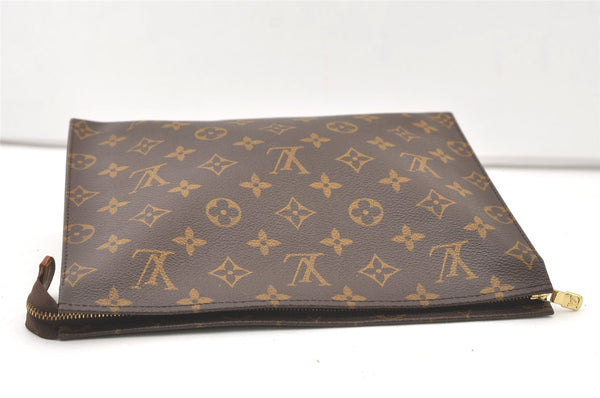 Authentic Louis Vuitton Monogram Poche Toilette 26 M47542 Cosmetics Pouch 8080J