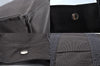 Authentic HERMES Her Line MM Hand Tote Bag Nylon Gray 8081M