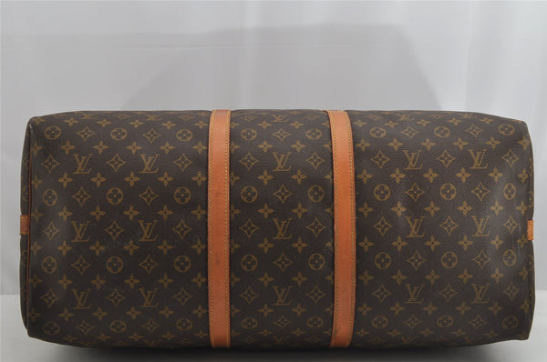 Authentic Louis Vuitton Monogram Keepall Bandouliere 60 M41412 Boston Bag 8082I