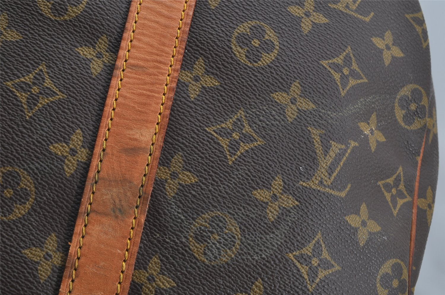 Authentic Louis Vuitton Monogram Keepall Bandouliere 60 M41412 Boston Bag 8082I