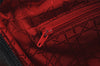 Authentic Christian Dior Lady Dior Cannage Nylon Hand Tote Bag Black CD 8084I