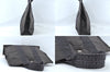 Authentic HERMES Her Line PM Hand Tote Bag Nylon Gray 8084M