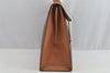 Authentic CELINE Macadam Blason Pattern Hand Bag Purse PVC Leather Brown 8085I