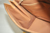 Authentic CELINE Macadam Blason Pattern Hand Bag Purse PVC Leather Brown 8085I