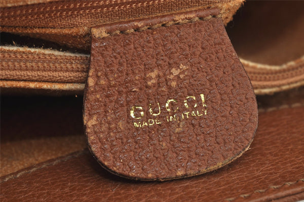 Authentic GUCCI Bamboo Shoulder Hand Bag Leather Brown Junk 8086J