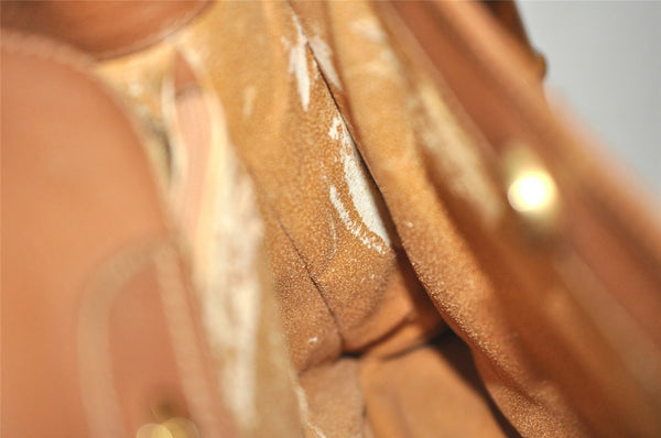 Authentic GUCCI Bamboo Shoulder Hand Bag Leather Brown Junk 8086J