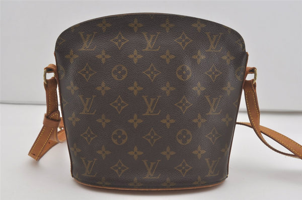 Authentic Louis Vuitton Monogram Drouot Shoulder Cross Body Bag M51290 LV 8088I