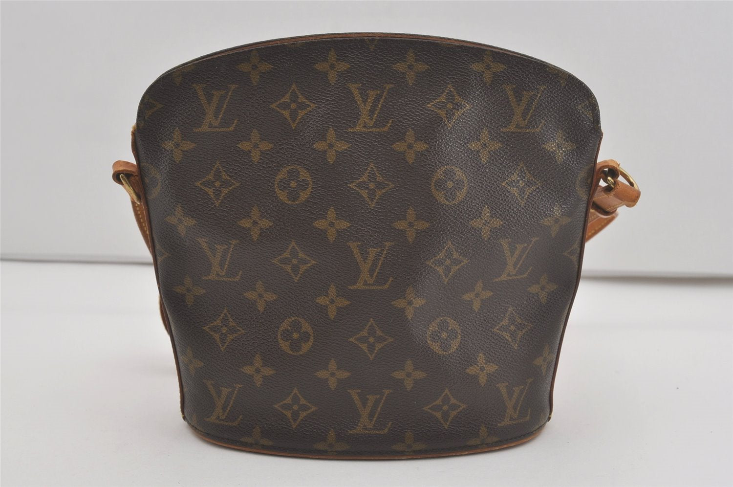 Authentic Louis Vuitton Monogram Drouot Shoulder Cross Body Bag M51290 LV 8088I