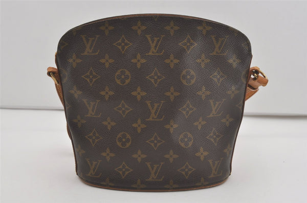 Authentic Louis Vuitton Monogram Drouot Shoulder Cross Body Bag M51290 LV 8088I
