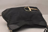 Authentic GUCCI Sherry Line Horsebit Shoulder Bag GG Canvas 137386 Black 8089J