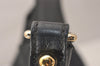 Authentic GUCCI Sherry Line Horsebit Shoulder Bag GG Canvas 137386 Black 8089J