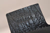 Authentic GUCCI Sherry Line Horsebit Shoulder Bag GG Canvas 137386 Black 8089J