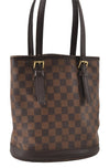 Authentic Louis Vuitton Damier Marais Bucket Shoulder Tote Bag N42240 LV 8090I