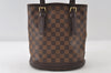 Authentic Louis Vuitton Damier Marais Bucket Shoulder Tote Bag N42240 LV 8090I