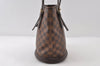 Authentic Louis Vuitton Damier Marais Bucket Shoulder Tote Bag N42240 LV 8090I