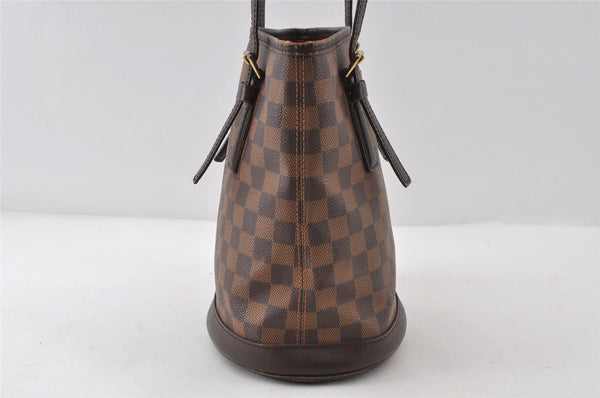 Authentic Louis Vuitton Damier Marais Bucket Shoulder Tote Bag N42240 LV 8090I