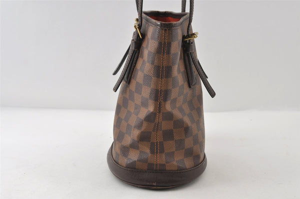 Authentic Louis Vuitton Damier Marais Bucket Shoulder Tote Bag N42240 LV 8090I