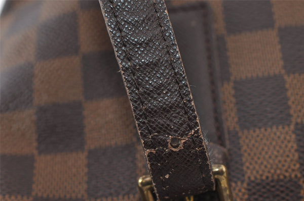 Authentic Louis Vuitton Damier Marais Bucket Shoulder Tote Bag N42240 LV 8090I