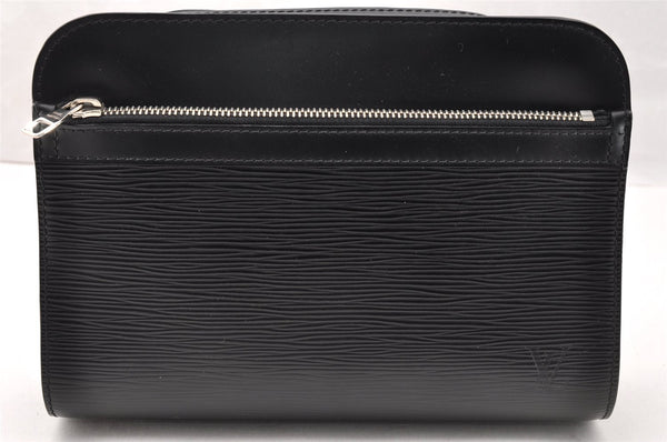Authentic Louis Vuitton Epi Hoche Clutch Hand Bag Purse Black M59362 LV 8091I