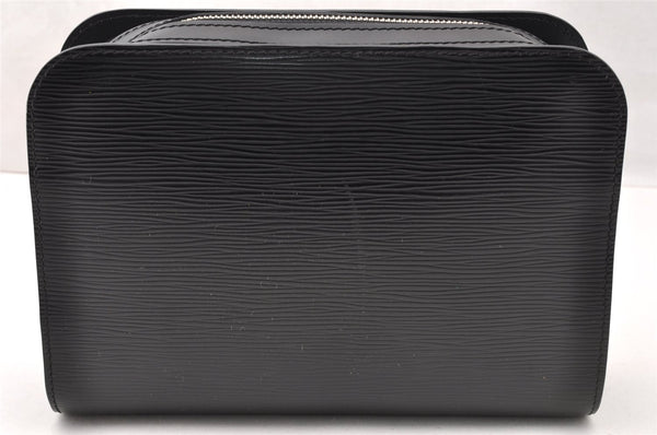 Authentic Louis Vuitton Epi Hoche Clutch Hand Bag Purse Black M59362 LV 8091I