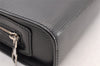 Authentic Louis Vuitton Epi Hoche Clutch Hand Bag Purse Black M59362 LV 8091I