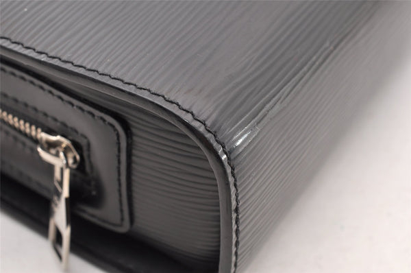 Authentic Louis Vuitton Epi Hoche Clutch Hand Bag Purse Black M59362 LV 8091I