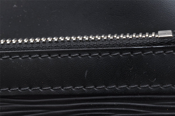 Authentic Louis Vuitton Epi Hoche Clutch Hand Bag Purse Black M59362 LV 8091I