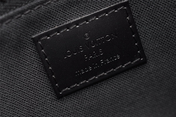 Authentic Louis Vuitton Epi Hoche Clutch Hand Bag Purse Black M59362 LV 8091I