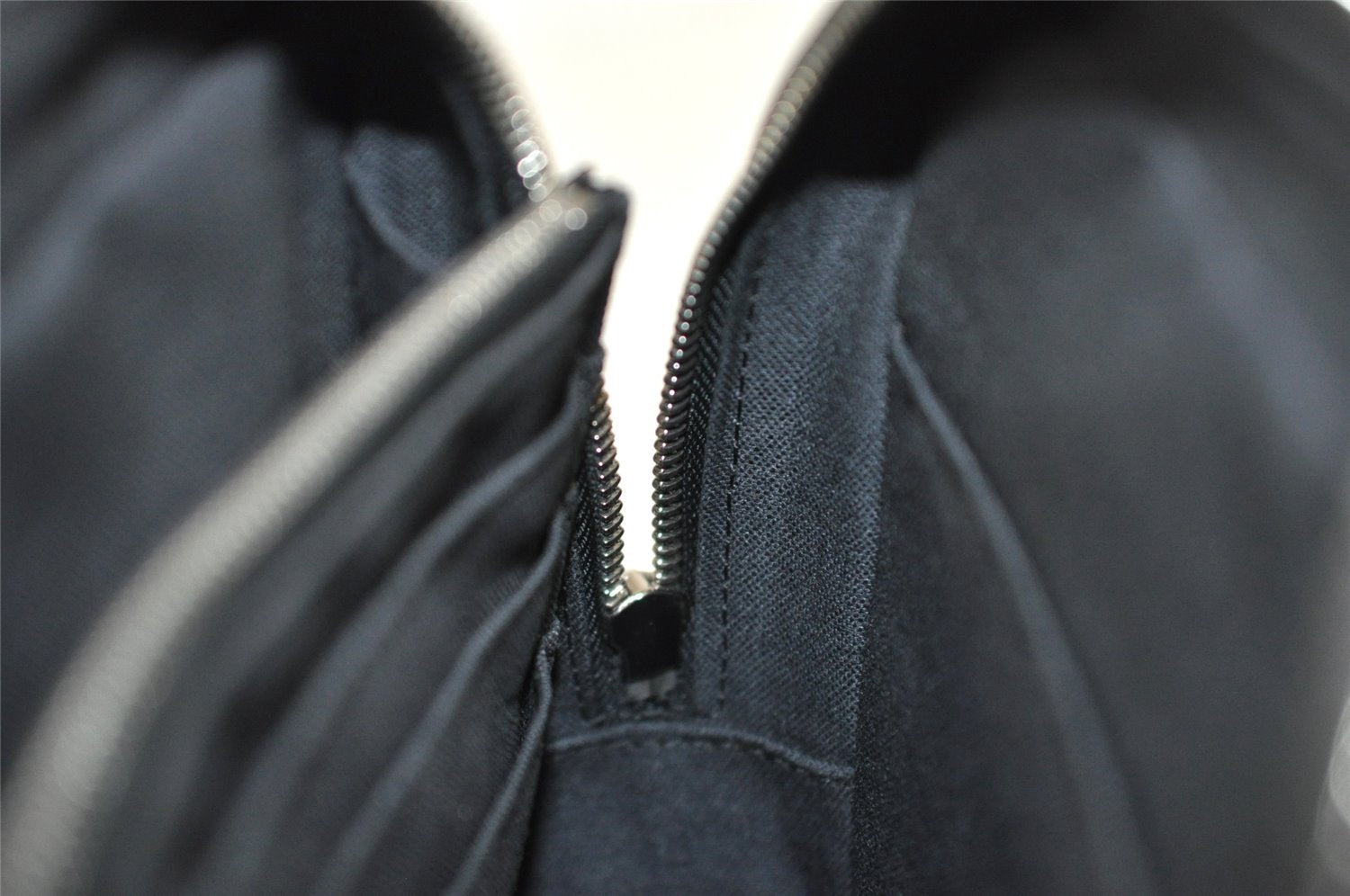 Authentic Louis Vuitton Epi Hoche Clutch Hand Bag Purse Black M59362 LV 8091I