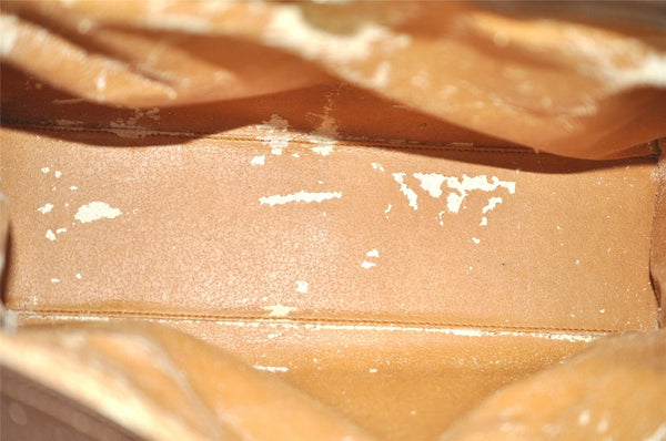 Authentic GUCCI Vintage Hand Bag Leather Brown Junk 8091J