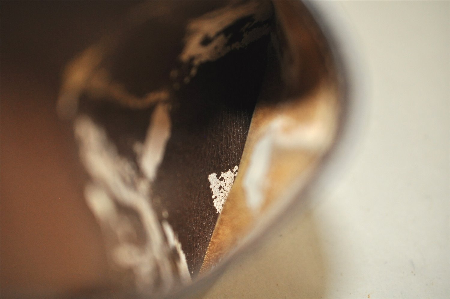 Authentic GUCCI Vintage Hand Bag Leather Brown Junk 8091J