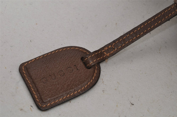 Authentic GUCCI Vintage Hand Bag Leather Brown Junk 8091J