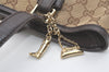 Authentic GUCCI Web Sherry Line Tote Bag GG Canvas Leather 137396 Brown 8092I