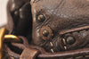 Authentic Chloe Vintage Paddington Leather Shoulder Hand Bag Brown 8092J