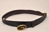 Authentic GUCCI Vintage Belt Leather Size 75cm 29.5" Brown Bordeaux 8093J