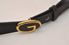 Authentic GUCCI Vintage Belt Leather Size 75cm 29.5" Brown Bordeaux 8093J