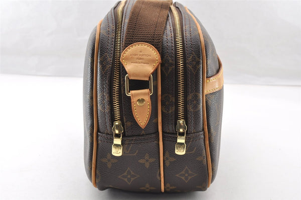 Authentic Louis Vuitton Monogram Reporter PM Shoulder Cross Bag M45254 LV 8095I