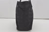 Authentic CHANEL New Travel Line Shoulder Tote Bag Nylon Leather Black 8096I