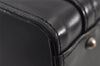 Authentic Burberrys Vintage Nova Check Leather Shoulder Hand Bag Black 8097J