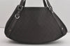 Authentic GUCCI Abbey Shoulder Tote Bag GG Canvas Leather 293578 Brown 8098I
