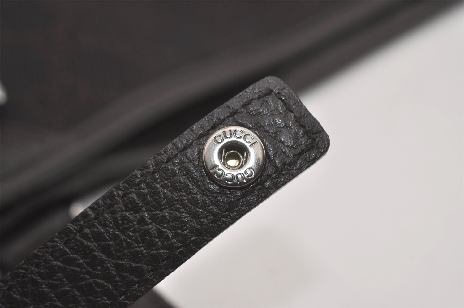 Authentic GUCCI Abbey Shoulder Tote Bag GG Canvas Leather 293578 Brown 8098I