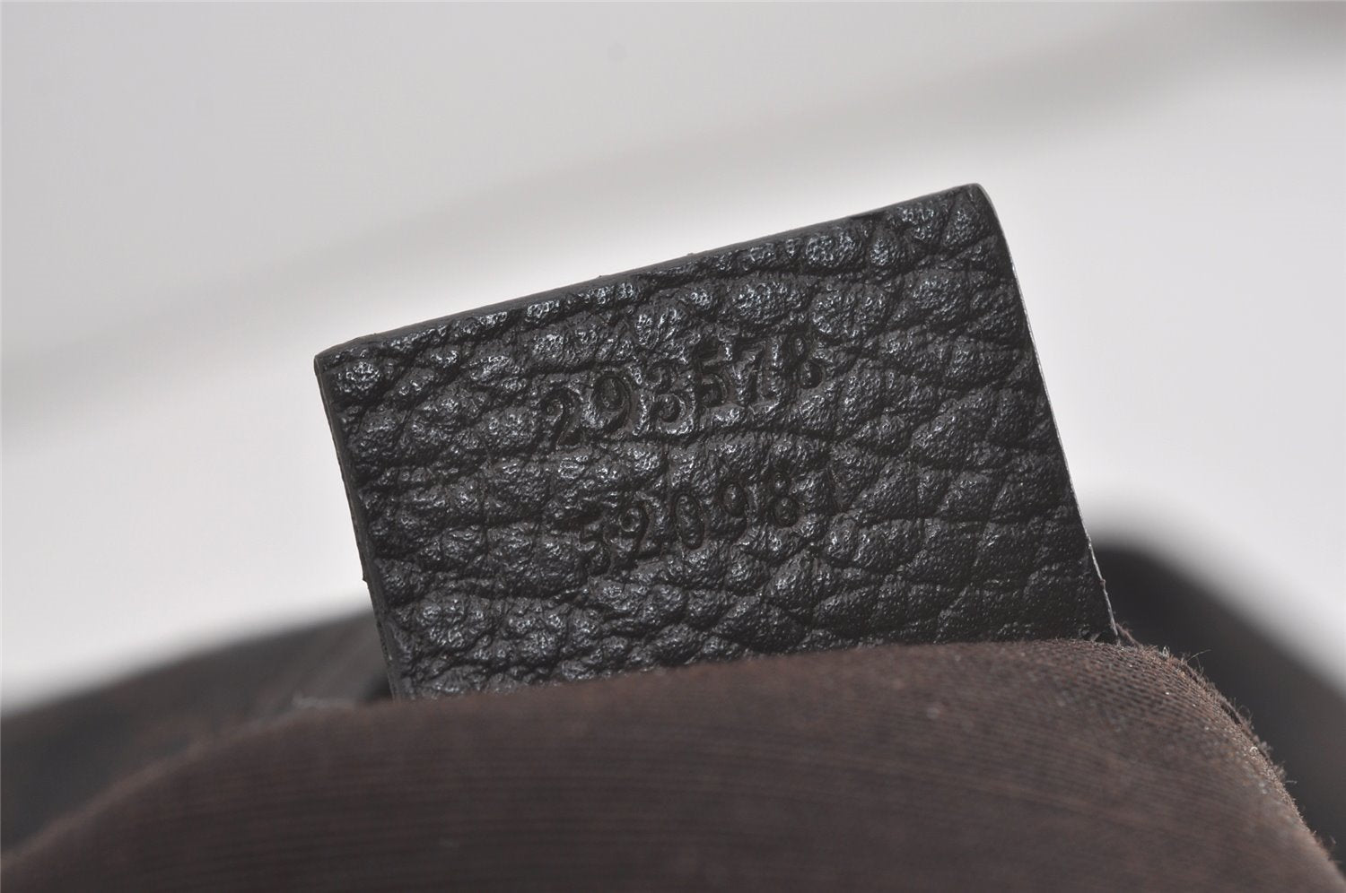 Authentic GUCCI Abbey Shoulder Tote Bag GG Canvas Leather 293578 Brown 8098I