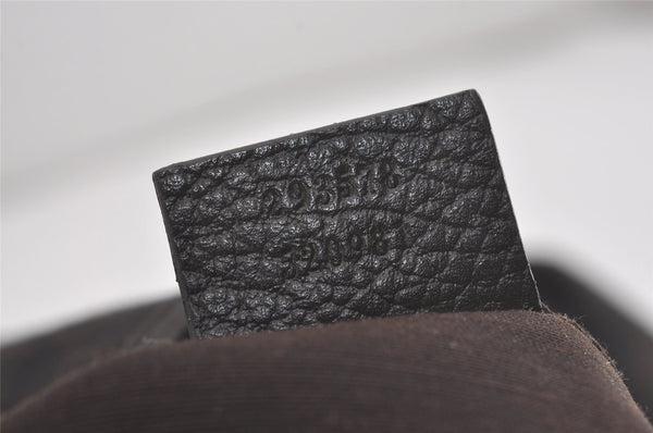 Authentic GUCCI Abbey Shoulder Tote Bag GG Canvas Leather 293578 Brown 8098I