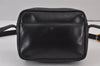Authentic GUCCI Horsebit Shoulder Cross Body Bag Purse Leather Black Junk 8098J