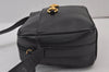 Authentic GUCCI Horsebit Shoulder Cross Body Bag Purse Leather Black Junk 8098J
